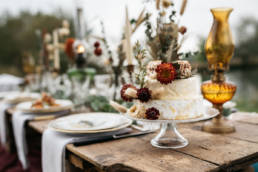 une inspiration mariage au bord d'un lac
