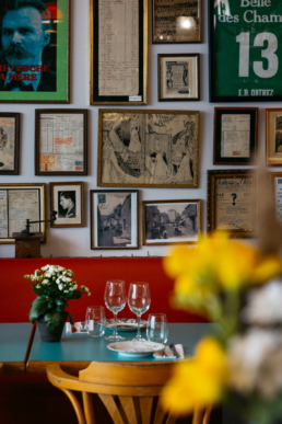 Détails de la salle du restaurant La Maison de l’Horloge Orthez